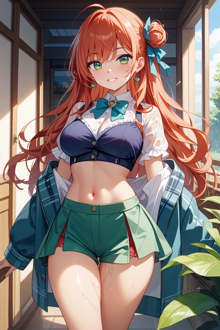 (masterpiece, best quality) ,(high resolution,weak outline),(textile shading), BREAK ((1girl, Silence Suzuka)), BREAK (breast cleavage, beautifuly shaped breasts, big breasts), BREAK ((beautiful eyes, green eyes)), BREAK ((long hair, orange hair)), BREAK (((the background is water pool in school))), BREAK ((shot from bottom)), ((blush on the face, embrassed)), ((horse ears, horse tail)), BREAK ((edgBIC)),((bikini under clothes)) , ((see-through)),