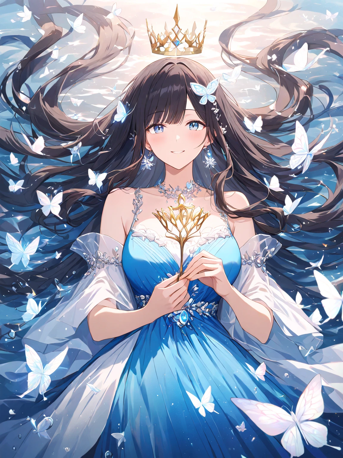(masterpiece), (Highest quality), (Super detailed),(Disheveled Hair),(figure), (1 person), Are standing, Fashion Model, View your viewers, (interview), (Detailed Background),Beautiful attention to detail, Delicate and beautiful face, floating,(High saturation),(Colorful splashes),Colorful Bubbles,(The Shining), Focus on the face, Floating Flowers, Floating hair, (The Shining), Best lighting, Best Shadow, Only bad