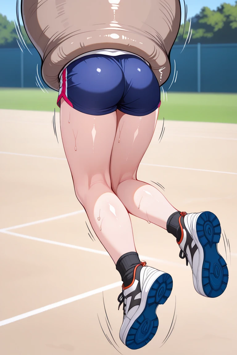 highest quality,wonderful,finely,extremely detailed CG Unity 8K wallpaper,1 girl, huge breasts, (From the back),(Light blue striped micro bikini:1.4, black stockings),(upskirt:1.3),  black hair, glasses, blue eyes,twin tails, (crawl on all fours), (Thighs),Plump buttocks