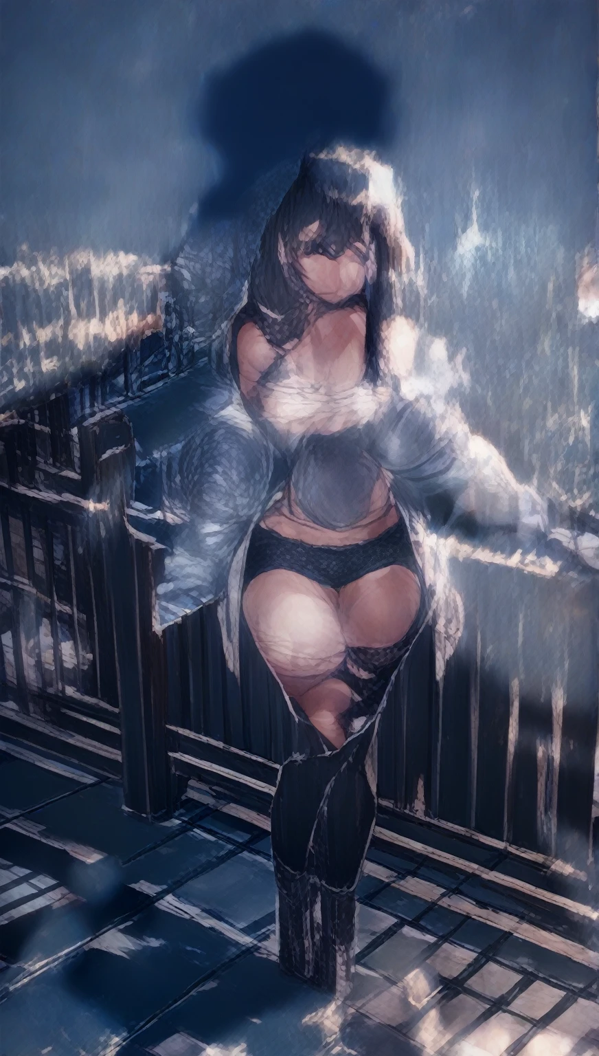 (best quality, masterpiece, uncensored, high quality, ultra detailed, extremely detailed CG, beautiful face, beautiful eyes, beautiful hair), solo, (1girl, (((black hair, streaked hair, Hair Flaps, short drill hair)))), (((((pilot suit, collar, clothing aside, see through))))), (((((extremely awesome detailed deep-silky-healthy-lackwarm-foundational-baby face))))), nsfw, peeing, pussy, skindantation, hiqcgbody, (tan), (outdoors, alley:1.2), masterpiece,best quality,(size difference:1.4),(huge male necromancer,(monster:1.3),vampire standing:1.3), meatshield style and (1girl) and (monster sex), motion lines,(suspension,reverse suspended congress),(absurd stomach bulge), collar, chain,cum, penis, tears, small breasts, nipples,large insertion,teeth, bound, bdsm,rolling eyes, vaginal,bondage,navel, tongue, open mouth, crying with eyes open, pussy, ahegao, tongue out, spread legs, (legs up),restrained, testicles,fucked silly, cuffs, nude, black collar,veins,arms up, (eerie atmosphere, horror theme), suspenders, (extremely awesom e detailed and ribbon:1.3),(extremely awesome detailed deep-silky-healthy-lackwarm-foundational-soft-skin:1.1), (extremely awesome detailed gleaming skin), (extremely awesome detailed pretty face, extremely awesome detailed eyes, extremely awesome detailed shiny hair:1.2), (embarrassed, closed mouth:1.4), extremely awesome detailed dynamic lighting, extremely awesome detailed caustic, extremely awesome detailed deep shadows,(best quality, highres, absurdres, extremely awesome detailed CG unity 8K HDR wallpaper, perfect anatomy:1.1),(extremely awesome detailed realistic, extremely awesome detailed 3d:1.0)