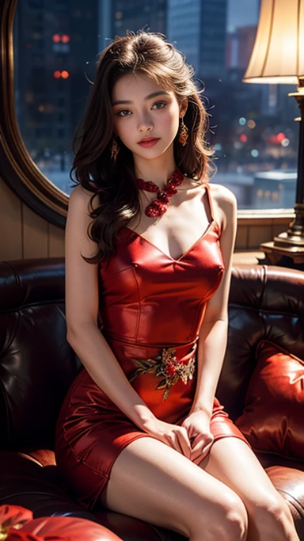 high quality,masterpiece,professional photography,perfect lighting,fashionista,fashion magazines,id magazine,supermodel,Jewelry,luxury goods,fashion magazine,edition,by Jay Huang,red theme,