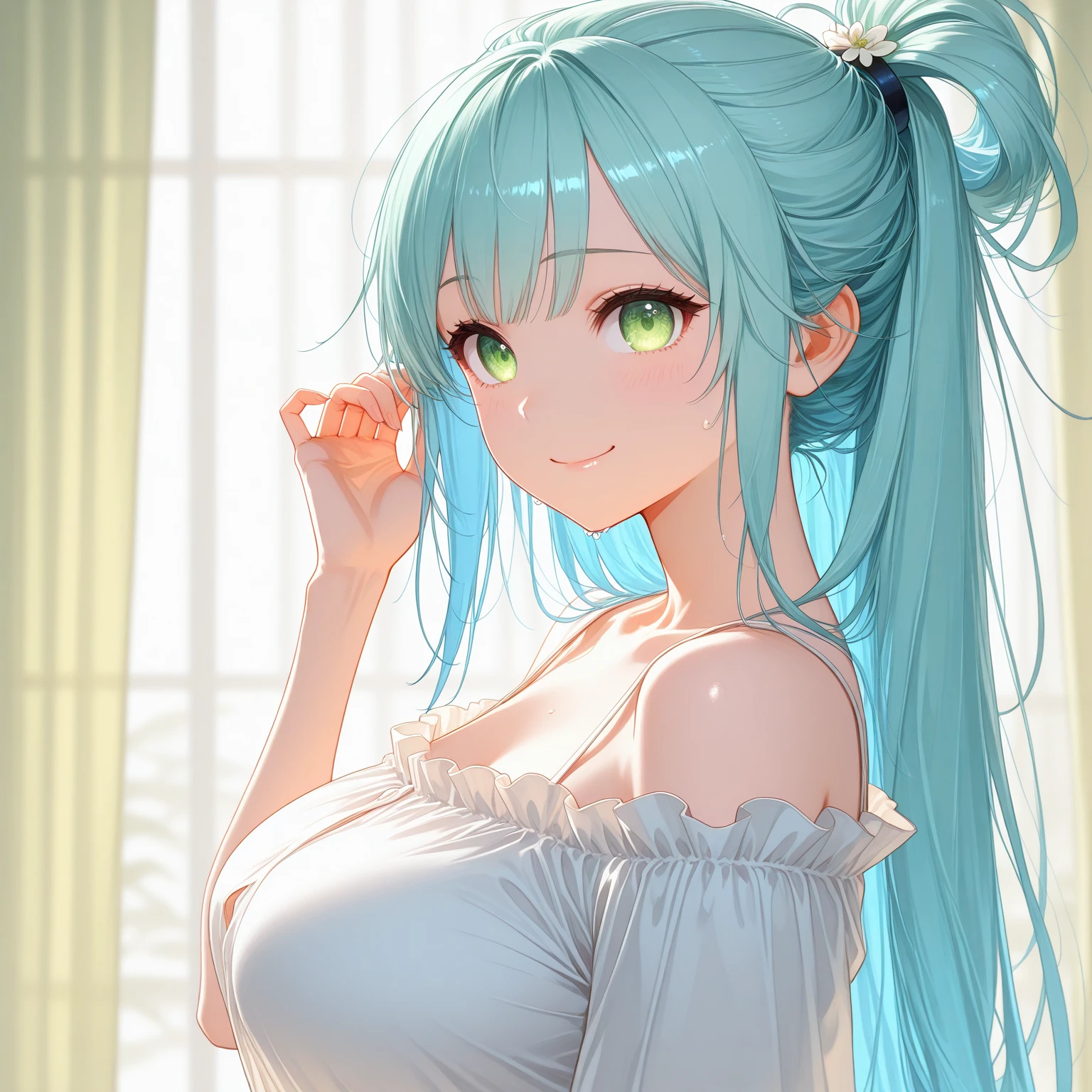(masterpiece、Highest quality、Highest quality、Official Art、Beautiful and beautiful:1.2)、(One girl:1.3)Hatsune Miku、Twin tails,Beautiful breasts,masterpiece, super high quality, Beautiful details, Very detailed,16K, Exquisite, Absurd, High resolution, Beautiful background, Beautiful Eyes, Beautiful Skin, Anime Style, One Girl, alone, View your viewers, A kind smile, Woman&#39;s whole body, Blonde, Long Hair, Long, narrow eyes, Brown eyes, Very long eyelashes, very Long Hair, Glossy Lips, Mouth closed, Expressionless, Slender tall body, Small breasts, BREAK Jet black fur dress, Fur trim, Long black fur hat, Capellet, Jet Black Footwear, break knight, star \(null\), starry null, null間, SL train flying in the null
