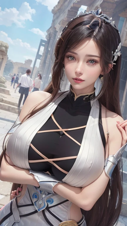 ((whole body, plano general:1.5)), a majestic, imposing, magical female warrior, war pose, action, detailed face, beautiful eyes, intricate armor, glowing magical energy, cinematic lighting, dramatic colors, fantasy landscape, epic scale, (best quality, 8k, hyper-detailed, Photorealistic:1.4), masterpiece, by a concept artist perfecta, (Best Quality,4k,8k,High resolution,Masterpiece:1.2),ultra detailed,(realist,photorealist,photo-realist:1.37),Very detailed face,extremely detailed facial features,textura de piel hiperrealist,extremely fine details,intricate details,detailed eyes,Detailed nose,detailed lips,detailed facial expressions,intricate facial anatomy,intense lighting,dramatic lighting,lighting change,cinematic lighting,chiaroscuro lighting,dramatic shadows,Dramatic moments,vivid colors,intense colours,Deep contrast,cinematic depth of field,cinematographic composition,cinematic camera angle waiting to start