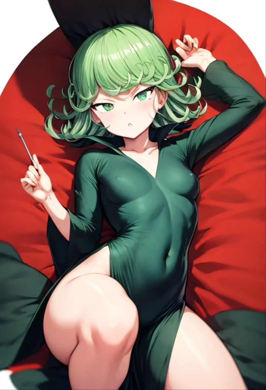 masterpiece, best quality, high quality, Tatsumaki, girl