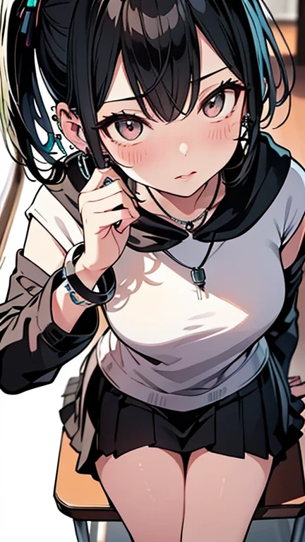 mini skirt、uniform、Club room、Baseball club、Blindfold、ponytail、Double Peace、orgasm、Ahegao、blackboard、machine、Window Glass、School classroom、Surrounded by men、Side view,Cum on hair,Lower body of man in front of female face、A woman is sitting sideways、On my knees、Kneeling posture、