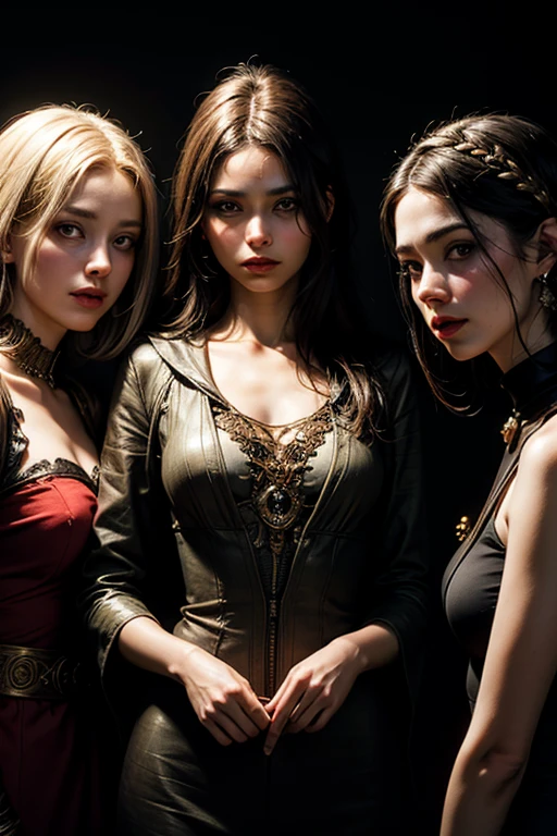 group picture, smile, medium breasts,8 girls,beautiful face,looking at viewer, succubus ,realistic,hell, Dantes Inferno, succubus uniform,underworld,(masterpiece, high quality:1.2) different women, perfect face.