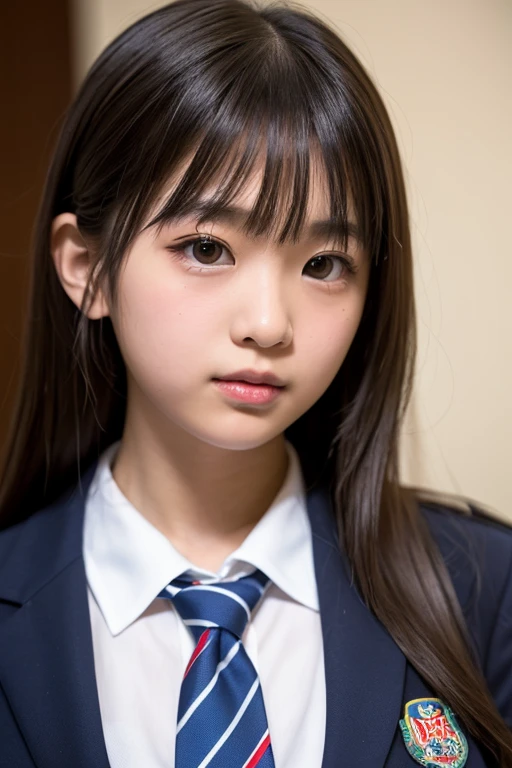 8K、cute、Adult Girls、uniform、Very angry、rage、Glare