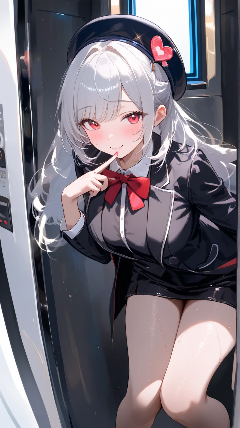 color anime illustration, masterpiece, best quality, highres, ultra detailed, ultra detailed background, high contrast, young woman, long hair, tied back,drinking can of beer,inside toilet cubicle, not having fun, red lipstick, smudged, tears, falling, sad, lonely, dark, blue, gray