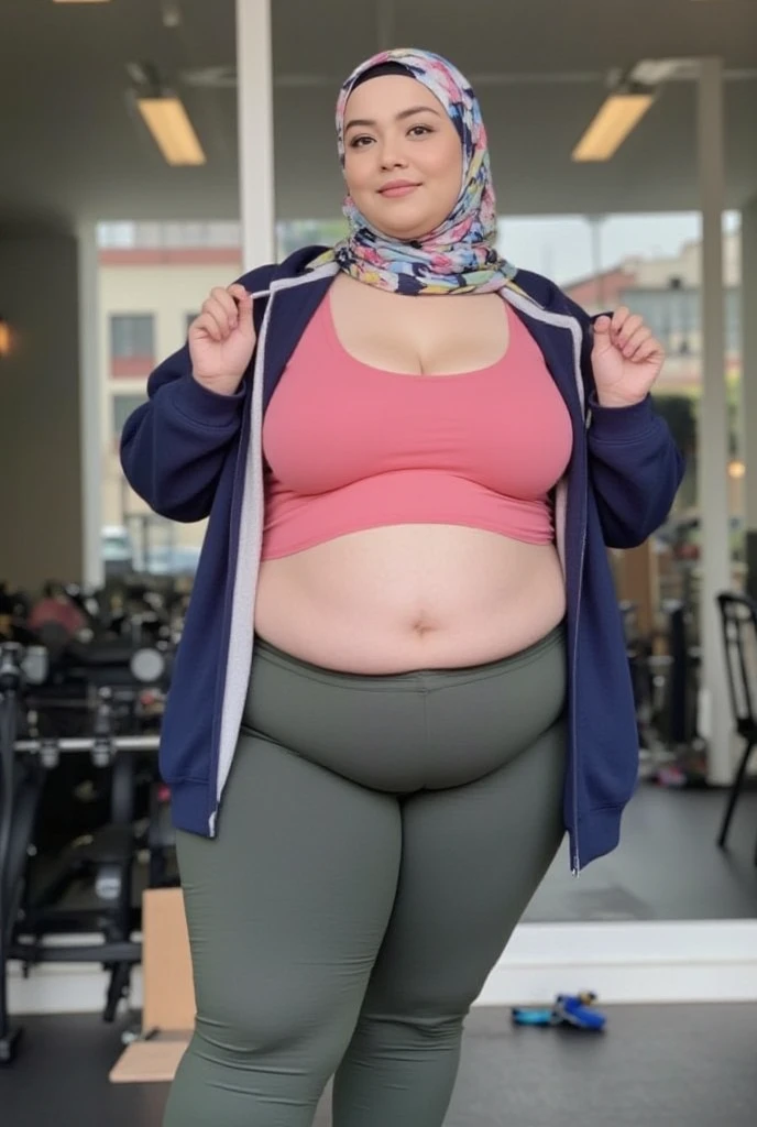 1 girl, girl wearing a modern style hijab, Indonesian girl, teenage girl, chubby girl, fat girl, attractive, seductive, sexy, addicted, big breasts, big hips, wearing transparent house clothes, open legs, sitting in the middle of a clothing store full of glass
