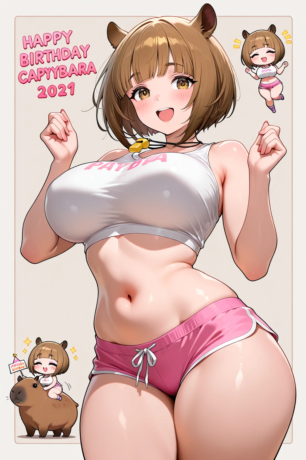 (masterpiece, best quality), female golden age, wholesome, sub-saharan african, gray eyes,  unusual nose,   prominent cheeks, angular forehead, heart face shape with pointed chin, elegant neckline,  runway/editorial makeup , light auburn
 straight haircut hair, sadness
 wearing  embroidered panties, satin    leopard print    __bo/properties/color__
 mesh top,   
, hands behind back, suggesting confidence or restraint