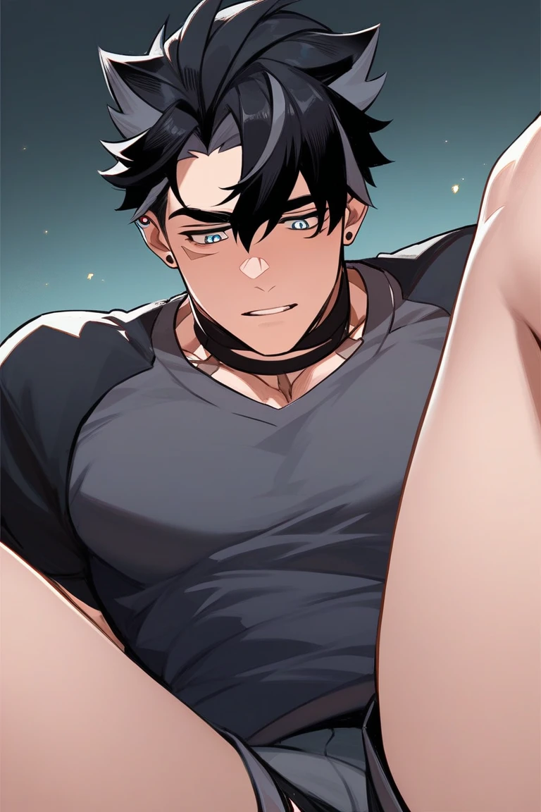 highest quality, High resolution, 1 boy, , 1 boy, alone, gray eyes, black hair, naked,Erotic,penis,,陰hair, Shy smile,Are sleeping,bed,high school student,16 years old,masturbation,脇hair,strong,sperm,muscle,teeth,hair
