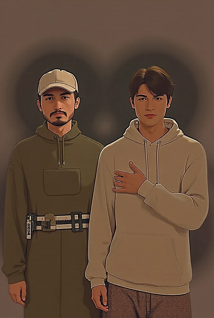 he is injured and she carries him, a woman is carrying an injured man on the street, a young German man in a blue cotton shirt and jeans and a Syrian woman in a shiny plastic quilted coat and blue satin headscarf stand arm in arm in front of a refugee shelter, A German man in a cotton shirt and jeans is injured and is supported by a Syrian woman, A Syrian woman wearing a shiny plastic down coat supports an injured short-haired man, who can't walk alone, A Syrian woman wearing a headscarf holds an injured short-haired man in her arms, compassion, accident, injury, first aid, theater, ultra-realistic, photo