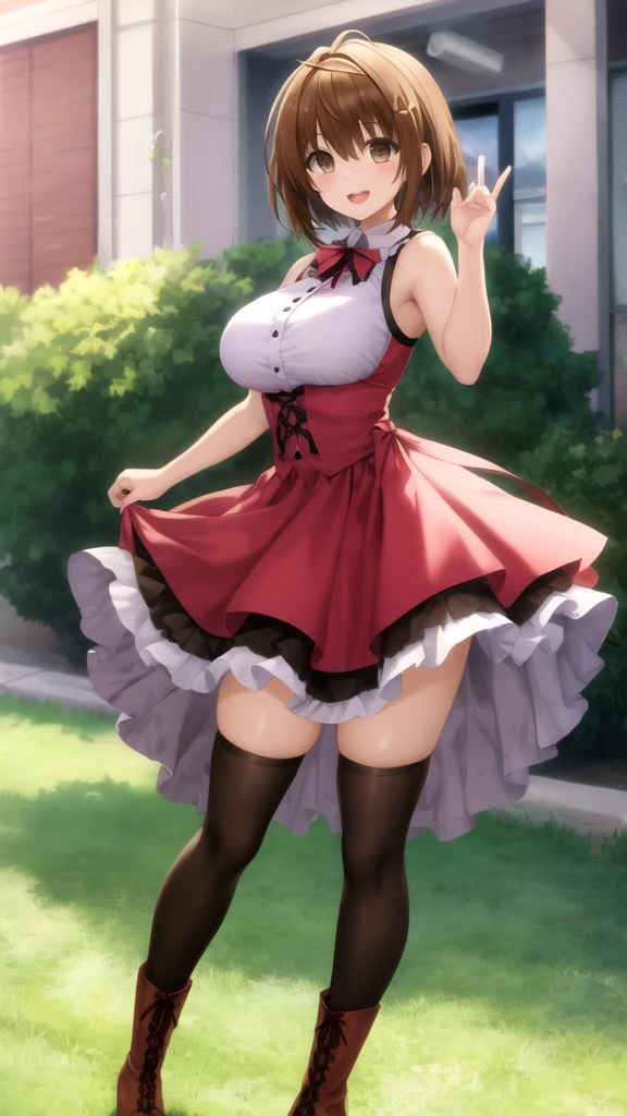 best quality,((((1girl)))),((big breasts:1.3)),curvy,((orgasm,blush,angry:1.3)),sweat,Djeeta_a,blonde hair, short hair, Brien eyes, ((djeeta one piece dress,mini skirt,lift skirt,upskirt,lace panties,white panties,black kneehighs,pussy juice:1.1)),full body,forest,forest林,walking,from behind,hand on own ass