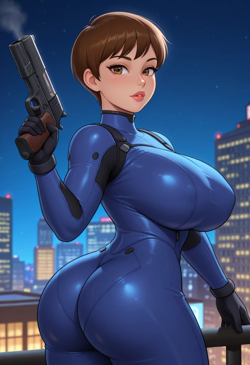 resident evil, jill valentine, monster girl, infected, infected body, infected veins, infection, fusion, zombie girl, nemesis (resident evil),fusion of jill valentine and nemesis (resident evil), nightmare waifu, G virus, virus, infection, symbiote, assimilation, monster girl, alternate form, corrupted, corruption, evil, dark_persona, parasite, parasite on body, parasitic tentacle, tentacle, tentacles, body invasion, veiny breasts, possession, evil grin, evil smile, red eyes, mature_female, hourglass figure 1girls, brown hair, dual wielding, tactical_gear, bondage gear, bondage harness, corset, bondage outfit, fishnet legwear, fishnet pantyhose, fishnet stockings, fishnets, fit female, g-string, panties, tentacles body invasion, pistol, short hair, thick thighs, thighhighs, thong, thong panties, thong underwear, underwear, older_female, garter belt, full body, harness, holster, holding gun, looking at viewer Full HD, 4K.