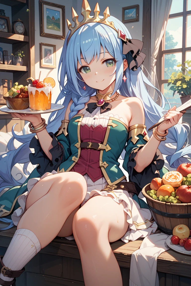 (masterpiece、top-quality、top-quality、offcial art、slightly detailed、Exquisite and beautiful:1.2)、(1 girl in)、(s fractal art:1.3)、Very long hairstyle、Emerald green hair color colorful, big orange crystal eyes, sparkling big eyes, Intricate details for beautiful, refined eyes, lush lips, Redlip, Close-up Shot Shot, face shot, Looking forward to the audience, Smiling faces, Meaningful expression, dressed in casual attire、Japanese cartoon, Colorful lighting details、intuitive、Sharp、Precise focus、instagram photo、photo of the year、Cinema 4D、dramatics、(3d), The light from the back window is backlighted, glittery, Colorful light, ((masterpiece、top-quality、water color art(pendant)、offcial art、Exquisite and beautiful:1.2))、(the golden ratio:1.2)、(ultra - detailed:1.3)、((Sparkling pupils))、patterned、Colorful、(heterochromia iridis)、(Colorful:1.5)、(hyper-detailing), ((exquisite detailing)), (intricately details), ((cinematric light, Best quality backlight)), hight contrast, ((The best lighting, Extremely Delicately Beautiful)), ((cinematric light))、(Ray tracing reflection、light glow)、((Glowing aura))、((Radiant hair))、((the ultra-detailed))、((8K))、((Written))、Delicate beautiful face and eyes,Focus on the face, masterpiece, (Realistic:0.5)、Original 2 high saturation、(hoang lap, Super fine illustration, Best quality at best, very cute and beautiful girl, Very detailed and very beautiful large adult smile:1.2, Depicts a witch eating roast turkey with a knife and fork on Thanksgiving night, Hyper-realism, (extremely detailed background),(turkey plate:1.83),(Showcasing delicious turkey meat:1.8), (((Delicious Thanksgiving turkey,Tomates, lettuce, ketchup, Cheese splashes, Thanksgiving Roast Turkey Style, and other decorations))))