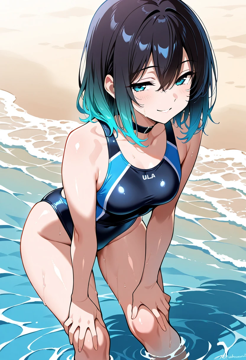 (masterpiece), (best quality), (ultra detailed),(disheveled hair),(illustration), (1girl), (Fashionable clothing), standing, Fashion model, looking at viewer, (interview), (simple background),beautiful detailed eyes, delicate beautiful face, Floating,(high saturation),(colorful splashes),colorful bubble,(shining), focus on face, ponytail, kamisato ayaka, light blue hair, bangs, hair ring, floating flowers, floating hairs, (shining), best lighting, best shadow,masterpiece, top quality, best quality, swimsuit party, in the water,fish,watermelon,cute style, perfect structure, summer theme