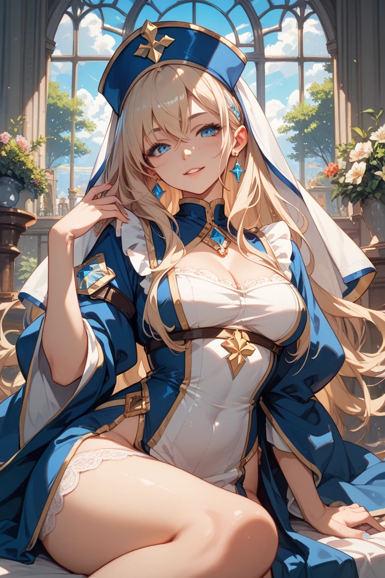 top-quality、Realistic、bule、large full breasts、Super huge、big eye、long lashes、Long upper eyelashes、voluminous eyelashes、Platinum Blonde Hair、Voluminous long hair、cute little、Extraordinary beauty、shining white skin、thighs thighs thighs thighs、thin arm、thin-waist、Big ass、Sensational poses、full body Esbian、Kamimei、Revealing costumes、submissive look、A smile、Flushed cheeks、Room with no lights、Sunlight shining through gaps、Eyes are hearts、Not wearing pants、Tremendously large breasts、Very short skirt、all-fours