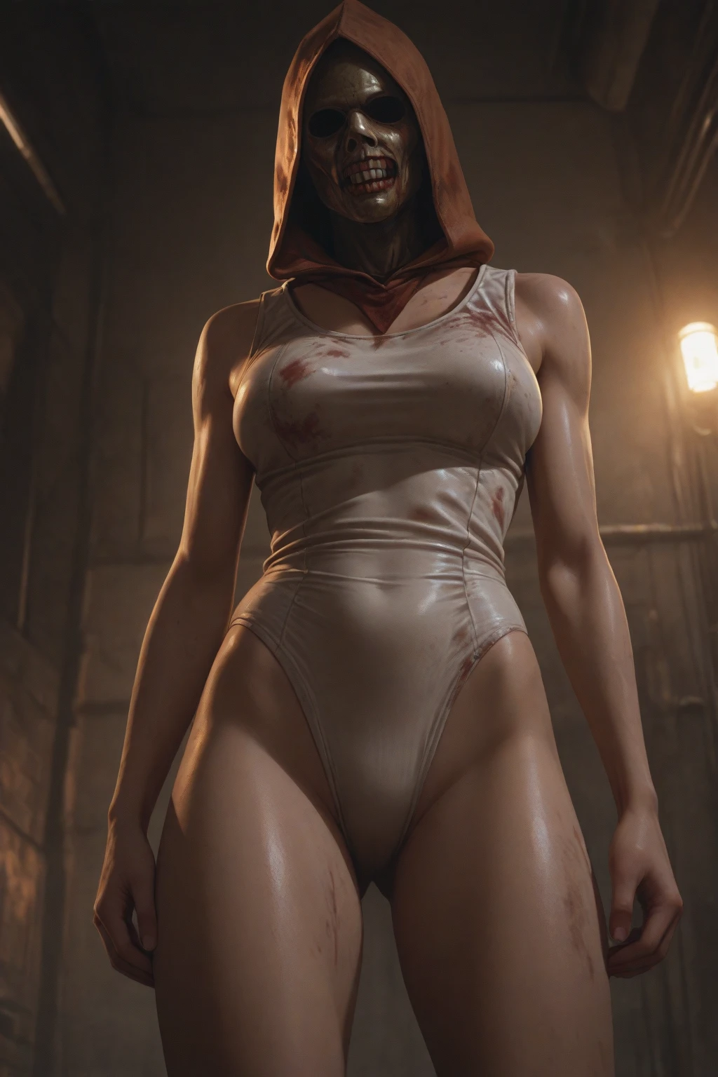 3d render, girl, nurse's outfit, her body language communicating her desire, (detailed eyes, (detailed pupils:1.46), detailed iris, symmetric highly detailed eyes:1,1), highly detailed, 8K, stunning, hdr, subsurface scattering, global illumination, film still, Film-like, bokeh, 3d