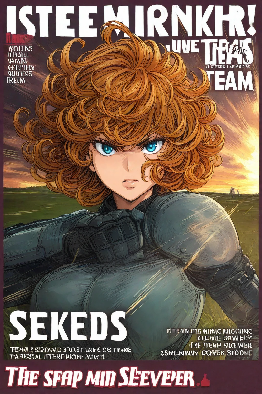 Very muscular massive tatsumaki one punch man
