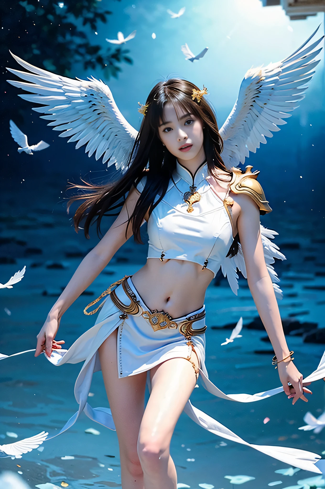 Canghai Jingwei feather wings bird wings anthropomorphic wave knife