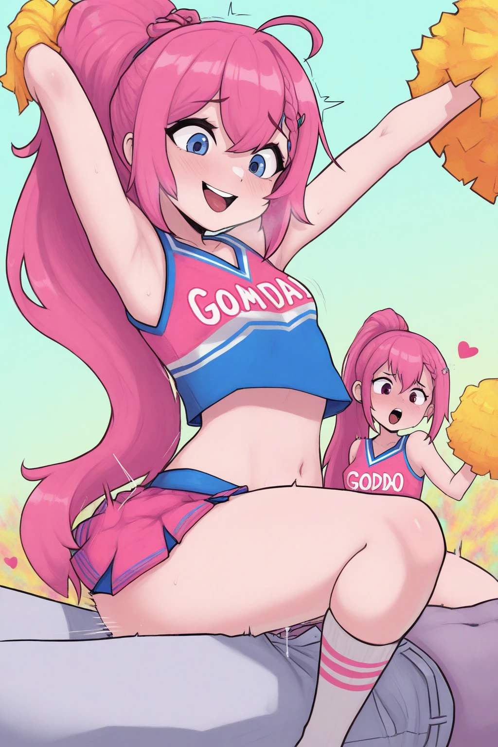 LLCard/ur, sexy cheerleader, Bunda perfeita, shot from behind, naked, hand on ass, espalhar a bunda, spreading ass, butpussy, show anus, open anus, Erotic, pornographic, nfsw, cum, ahegao