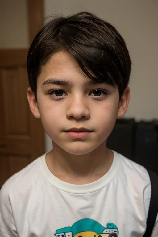 Forward Facing: A clear, well-lit photo of the boy facing forward, looking directly at the camera.