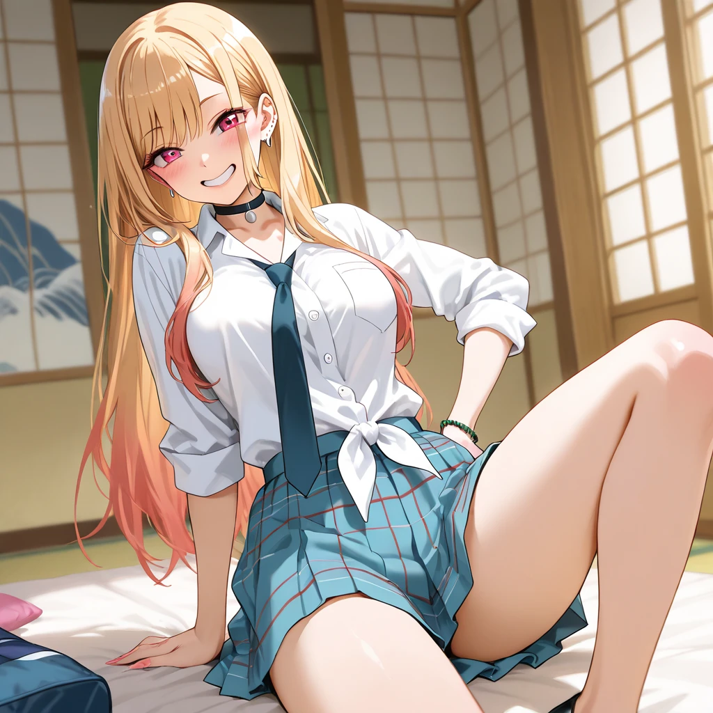 (Rohfoto: 1.2), (fotorealistisch: 1.4), beautiful detailed girl, sehr detaillierte Augen und Gesicht, beautiful detailed eyes, ridiculous, Unbelievably ridiculous, huge filesize, super detailliert, hight resolution, sehr detailliert, best qulaity, Meisterwerk, kemomimi, ((Japanese Girls High School Uniform)), Illustration, sehr detailliert, CG, vereinheitlicht, 8k Tapete, erstaunlich, Feine Details, Meisterwerk, best qulaity, sehr detaillierte CG-Uniform 8k Tapete,  Licht im Gesicht, filmische Beleuchtung, 女の子1人, 16 Jahre alt, ((No panty)), ((dynamische Pose))), (Kamelzeh), (halb), (Strumpfhosen), (Kniebeugendes Bein sitzen))