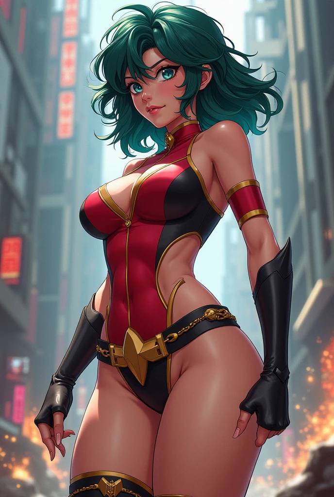 Realistic oil painting by Morrigan Aensland, corpo quente, dynamic sensual pose, sem roupa, sorriso suave, texturas de pele detalhadas, intrincado, rosto detalhado, hiperrealismo, Luz e sombras realistas , cinematic lighting. fundo escuro do castelo.