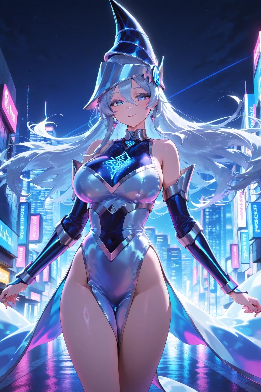 a woman in a blue dress and a black and white outfit, seductive anime girl, extremely detailed artgerm, beautiful alluring anime woman, anime goddess, kawacy, artgerm. anime illustration, detailed digital anime art, 2. 5 d cgi anime fantasy artwork, guweiz on artstation pixiv, guweiz on pixiv artstation