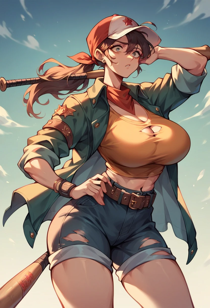 a close up of a cartoon of a woman with large breasts, fit, sexy body, Sonia from pokemon, cutesexyrobutts, giantess art, artgerm and lois van baarle, style artgerm, high quality fanart