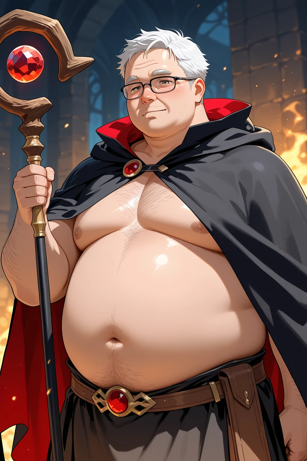 ((masterpiece)), ((best quality)), ((4k resolution)), ((incredible ???????)), ((artstation, pixiv)), ((solo male)), ((gelatin_tech: 0.4)), ((material: slime)), slime boy, big belly, vore belly, ((fat male)), ((red slime boy)), ((necromancer robes)), medium length hair, ((red skin)), ((gelatinous skin)), jelly tech, jelly skin, licking lips, exposed belly, ((weight gain commission)), deviantart, slime girl, ((skin is same color as slime)), ((slimey skin)), ((gooey skin)), MALE, BOY, SINGULAR MALE, solo boy, 1boy, ((masculine)), ((skin is the color red)), ((slime color: red)), ((skin is slime)), translucent skin, fat thighs, fat belly, fat ass, soft heavy pecs, ((erect nipples)), ((hard nipples)), ((cock bulge)), hard cock, erect cock, obese, bbm, ((fat fetish commission)), ((handsome face)), no muscle, (((SLIMY SKIN))), (((SKIN = SLIME))), (((SLIME = RED)))