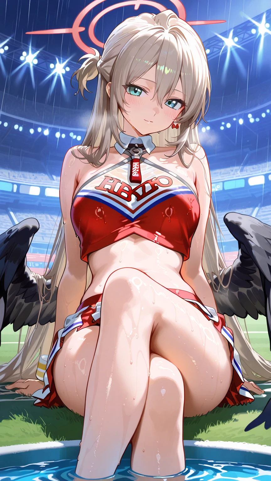 ((real quality:1.5)),((American)),(best quality), 1person,super ,blush,shame smile,((child 8 years old:1.5)),((135cm:1.5)),(((((nsfw))))),(nude),((little idle)),(sports shoes),(spread pussy)),(((sumail))),((Japanese idol)),(((pussy/vagina))),(spread her pussy),(uterus,urethra),(spread legs,pussy focus:0.5),((soro)),legs spread, about to be ravished, wet pussy, leg grab,((TOKYO mega City:1.3)),((sexy WhiteRED cheerleader costume:1.5)),sports half tank top,,((turquoise eye/cute droopy eyes)),((Whitehair)),longhair,