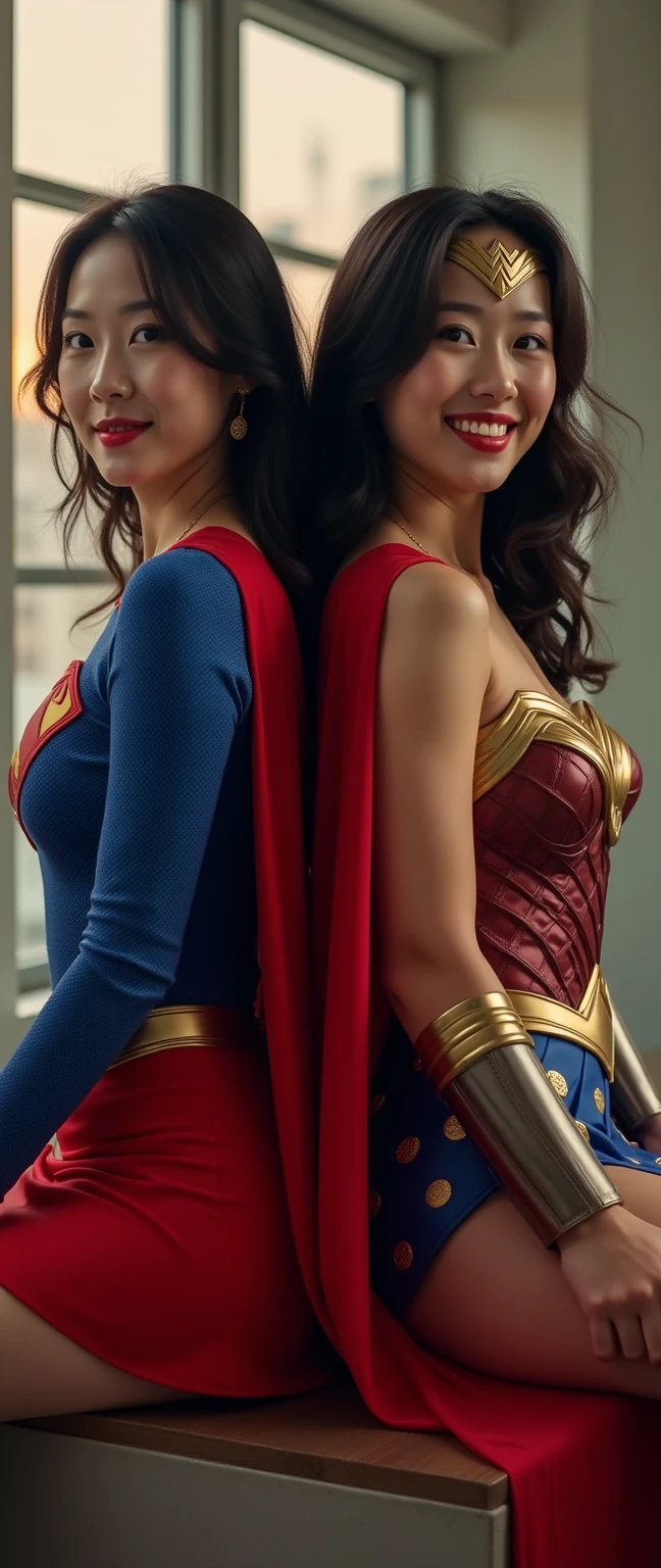 Supergirl, mostrando os seios, peitos grandes, decote, realista, pingando molhado, olhar molhado, best possible quality, super realista