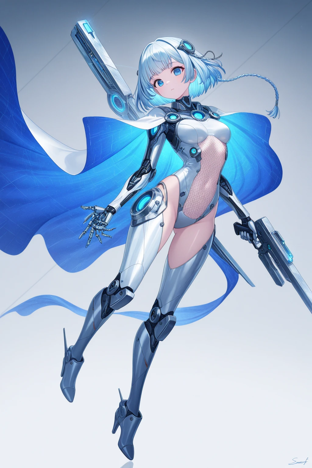 High-quality images of Hatsune Miku、Demon Shinobi、Highest品質、Highest1people々々 girl,high quality,, ((Masseter region)), ((High resolution)), ((Highest品質)), detailed, (Laughter.very happy,3000 times more sensitive), ((Shiny skin)), (High leg bodysuit:1.2)、girlと, ((Huge 、Light blue hair、Twin tails))、Expressionless、Jump、((Rooftop at night))