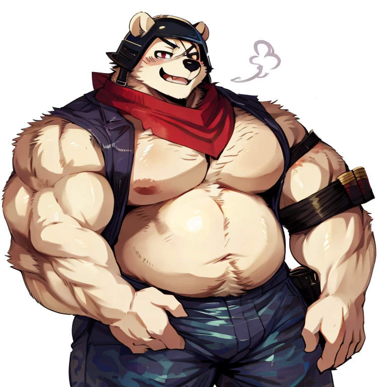 dark skin, Gray skin, Solitary, Looking at the audience, shirt, 1 boy, Male focus, belt, Pants, Chubby, Chubby, Set, Social Clothing,Huge crotch、Big Crotch、Amazing muscular slut(160%)、Crotch swelling、white crotch、nude、Light prairie、Happy Trail、belly button hair、chest hair、Body hair all over the body、White body hair、Strong Man, Solitary, Looking at the audience, summer,Muscle Man,((Bearded)),middle aged,quality,Golden Eyes,Raise your left hand,Rich colors,Very detailed,Refined style,,((bull)),Positive posture、Slightly fat,Nipple Rings、thick body