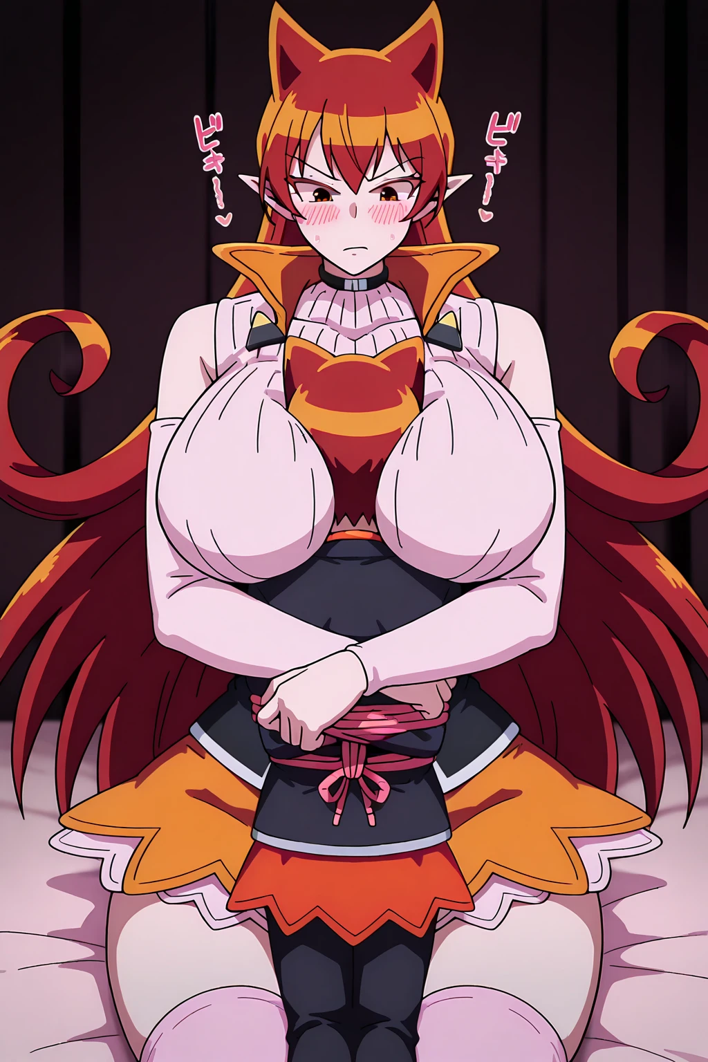 Felicia, gigantic muscular body, 4 breasts, 4 arms, full body.