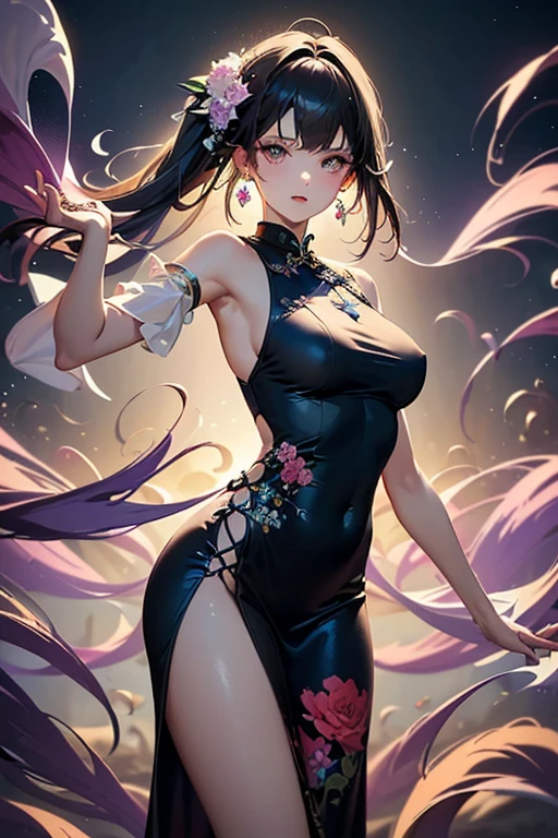 highly detailed portrait of 2 tatooed women, one black woman in a mini-dress and one Caucasian woman in a mini-dress, 2girls, by Atey ghailan, by greg rutkowski, by greg tocchini, by James gilleard, by Joe Fenton, by Kaethe butcher, voluptuous, super detailed face, ample curvaceous, highly detailed accentuated big booty with phenomenal detailed booty cheeks, great aesthetics, gradient purple, neon color scheme, grunge aesthetics, nightclub background, cinematic lighting, 32k, uhd,