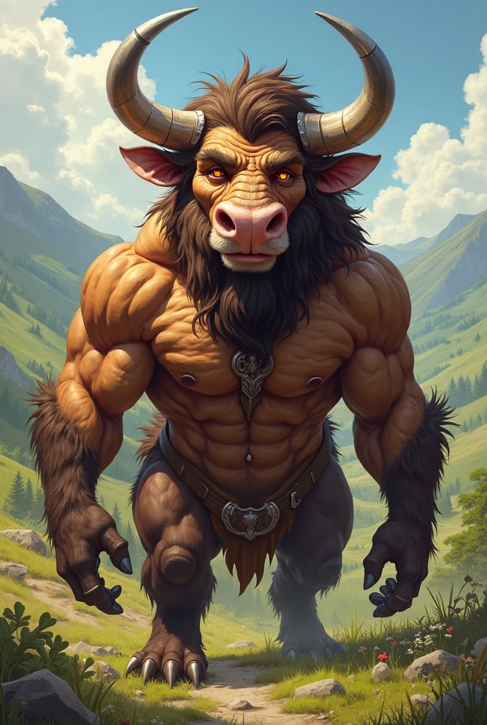 (by darkgem:1.4), masterpiece, best details, real life, depth of field, detailed background, (bright lighting:1.4), nude, solo female, (anthro), (anthro minotaur:1.4), sexy girl woman, femme, genitals, hairy pussy, exposed vagina, with bushy pubic hair and armpit hair, snarling, growling, attitude, (breasts:1.2), clear details, powerful, pleasure, self-pleasure, detailed nipples, perfect hands, sticky pussy, (stinky, smelly:1.2), covered in fur, genital close up, fangs, tongue, magic, tail, psychedelic, trippy, geometric patterns, tripping, acid trip