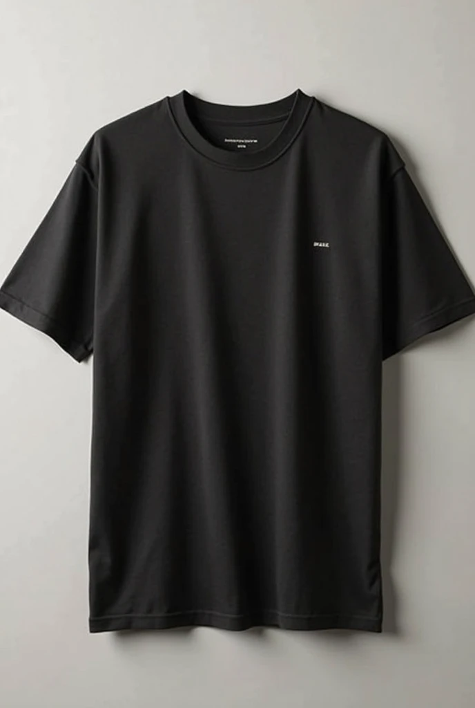Black oversized shirt, with a white and minimalist logo but small written RC on the left side