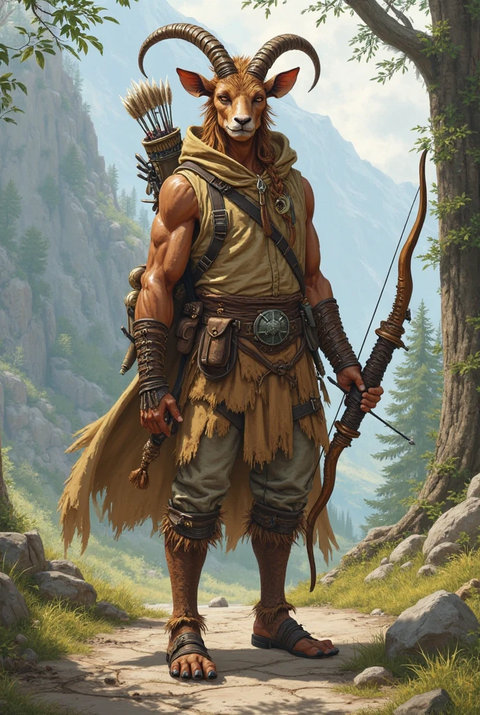 A very handsome male teenager he is shirtless and wearing a primitive loincloth made of human bones he is wearing leather boots and a hooded cape from a large white wolf that he hunted on his right hand he has made a glove with sharp claws using metal bones on his left hand he is holding a club the club is made of wood but the club itself is a skull with several spikes forced into the skull he also has a bow that is made of a human spine that is attached to his torso his body is full of scars and his skin is very tanned and his hair is long and blond he is in a wasteland that is snowing his mouth is dripping blood the image has to be in anime