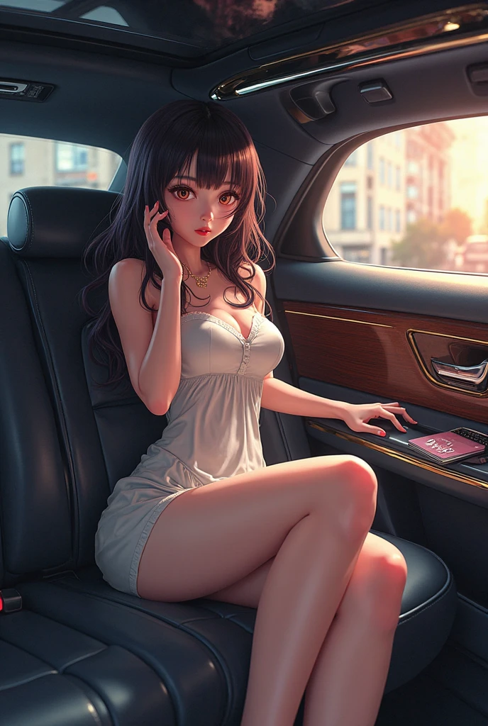 ((Best Picture Quality, 8k, tmasterpiece:1.3)), 1girl, Beautiful woman with slender abs:1.3, (Casual hairstyle, No leakage of big breasts:1.3), shift dresses:1.1, Ultra-fine face, A detailed eye, 二重まぶた,ssmile,Home,Real Human,Japan Woman --auto