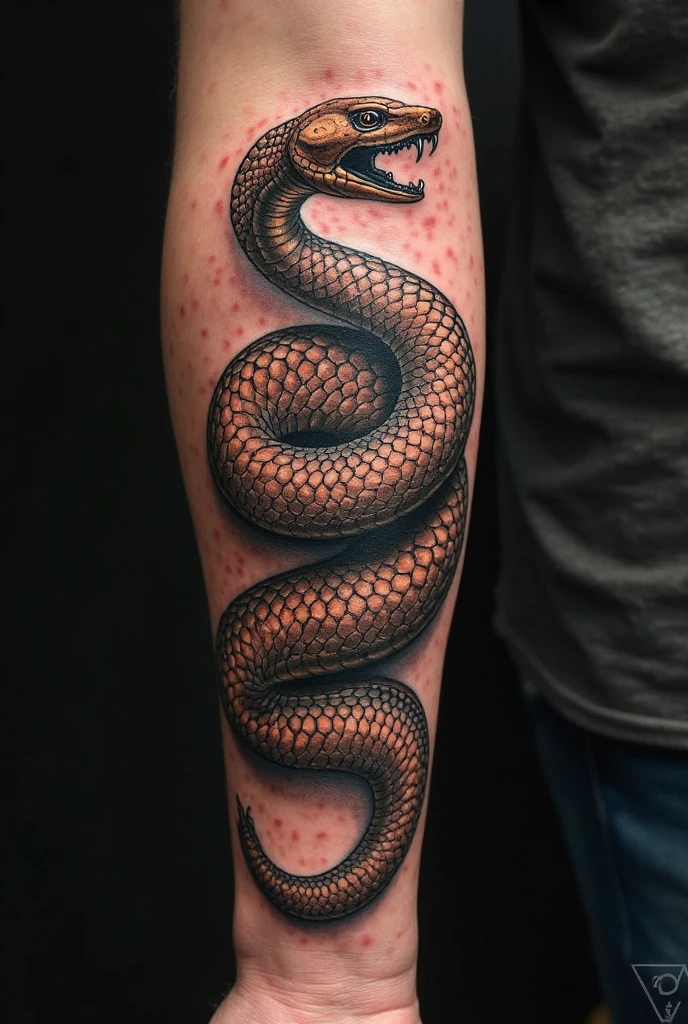 Snake for shoulder tattoo