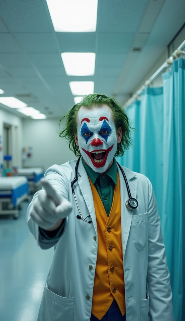 Joker in nurse outfit 
