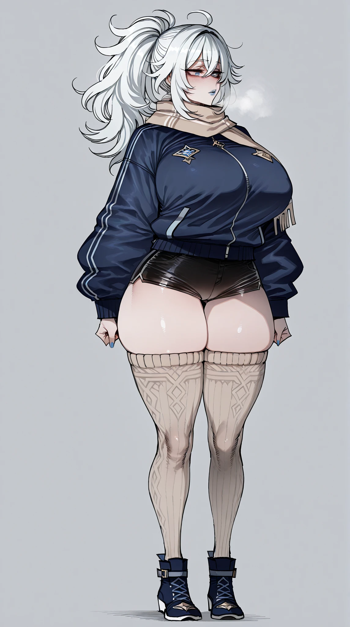 Full body with thick thighs