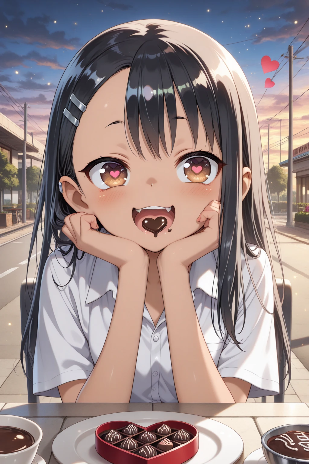 (Futanari elementary school student:1.5), (Absurd, 8K, 4K, Tabletop, Extremely detailed:1.2), Highest quality, Perfect Anatomy,Perfect Face,Look forward,High humidity,(Chubby:1.2), shortness of breath,High humidity,humid, Black Hair, Hair ties, T-bag, hair band, Outdoor, hair ornaments, Twin tails, (Sweaty:1.2), (Wet:1.2), (rain:1.2), (Looking into the camera:1.2), (Oily skin:1.3), nude, Browsing Caution, In the city, on the road, Small breasts, Pink nipples, (Speech bubble:1.3), (Observe the audience:1.3), (Sharp eyes:1.2), (Two 少女s facing each other:1.5), (She is stroking his penis right in front of me.:1.4), Kneel, (Handjob:1.5), orgasm, (woman with penis:1.5), A happy smile, (how does it:1.6), (Cum in mouth:1.8)