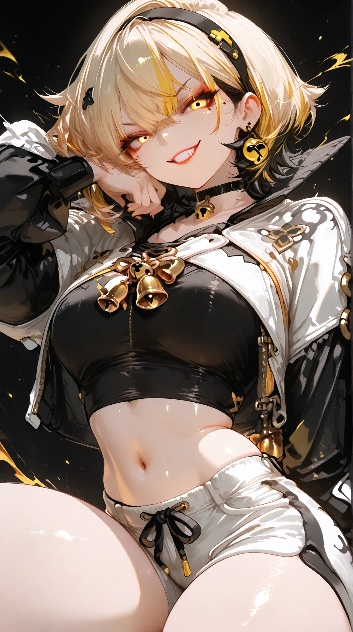 (Photorealistic:1.8, Highest quality:1.8,8K masterpiece:1.8、Super detailed、Ultra-high resolution、Detailed Background)、((Flat Color))、((colorful))、Multicolored lighting、((浮かぶcolorfulな水))、Blue background、
Bound Queen、Random Pause、(Golden chains on body、Golden chain collar、handcuffs)、Random Sexy Poses、Turn around、Angle from behind、
(Medium Hair、Vermilion, silver and gold hair、hair ornaments)、(Bunny Suit、choker、Knee-high stockings、garter belt、Wedgie Panties）、Beautiful hip line、TWICE&#39;s Tzuyu&#39; on pause、Beautiful blue eyes、(A rich expression、smile）