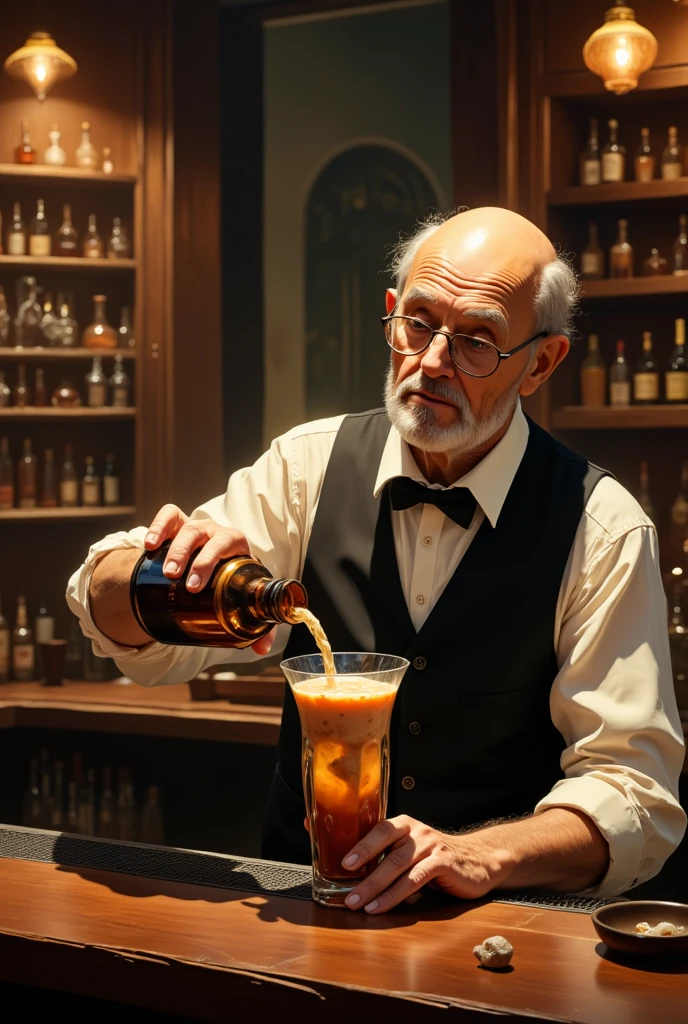 Mark Twain at the bar