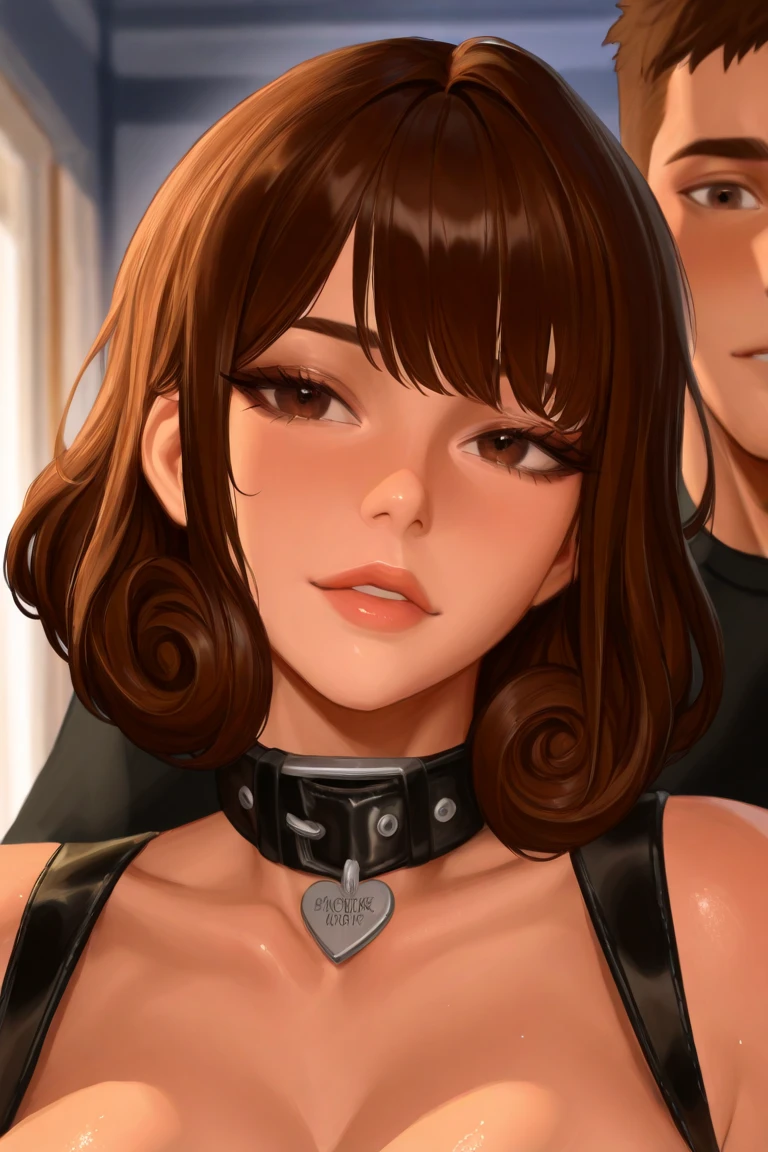 score_9、score_8_up、score_7_up,One girl、(((Tifa Lockhart:1.5)))、Erotic、Dark fantasy、Realistic style、Perfect female body、Small waist、Kneel、Big Tits 1.1、Beautiful breasts、lips、Long Hair、eyeliner、Eye lashes、Detailed eyes、Mature Woman、sexy、Cool face、View Viewer、(Painful expression、Cum in mouth,steam:1.1)、blush、(Detailed Hair、bangs、Dark Brown Hair、Fluttering Hair)、Stone Wall、Dark dungeon background、Brown eyes、FF7、Silver Earrings、(Grabbing hair:1.4)、(Black collar and lead、Leather Harness Bondage Restraints、Tightly squeezed breasts、shibari、suspenders、Put your arms behind your back)、No correction、Sweaty、Wet、開いたlips、naked、(Puffy nipples)、High resolution、high quality、最high quality、masterpiece、HDR、Highest production values、masterpiece、((blowjob、deep throat、Huge penis in mouth、(Woman swallows man&#39;s penis、Penis in her mouth、Grab the head:1.1)、One man、A thick but not long penis、Vein Penis:1.1))、Cum on tits、Semen dripping from the penis、Mr.々Variations、From various angles