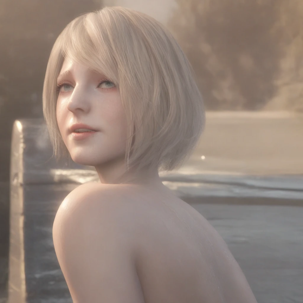 masterpiece, best quality, 1girl, White hair, red eyes,  bunny head band, short hair,blush,1 girl ,solo,beauty,girl,photorealistic,(naked),standing,(no panty),slender