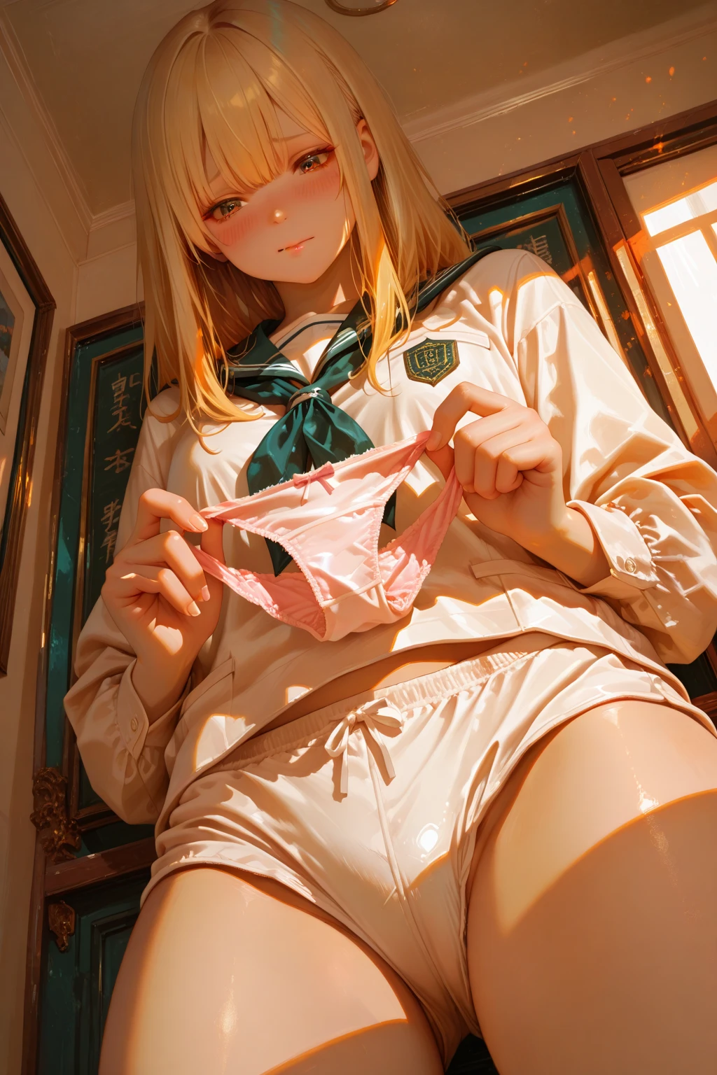 (Browsing Caution), Blonde, French Braid, short hair, Twin tails, 10 years old, Sweat, Wet Skin, Shiny skin, Beautiful face in every detail, orgasm, Open your mouth, Waving Mouth, Drooling, ((Squirting)), (Flat Chest), (close your eyes), ((Drooling)), (Vaginal intercourse with a man), Pussy, penis, Lying in bed, penis in vagina, Lift your legs